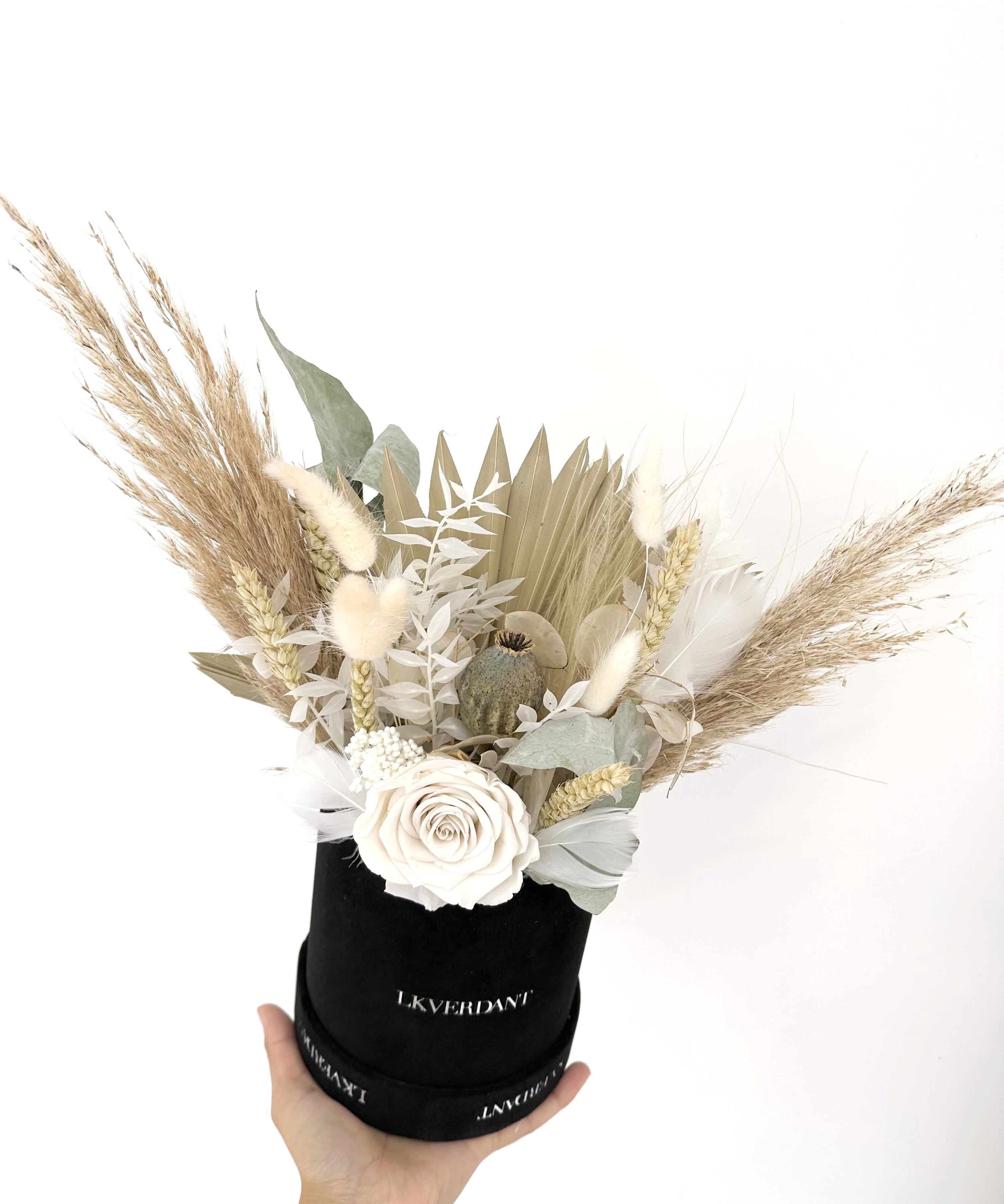 The Dawn Dried Hatbox Flowers - LK VERDANT
